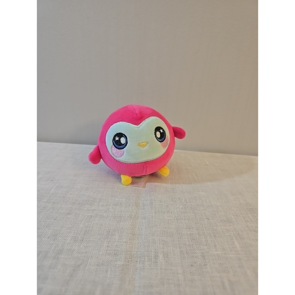 Squeezamals OLLIE Owl 3.5" Pink Squishy Foam Ball Stuffed Plush